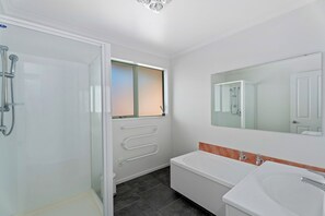 Shower, hair dryer