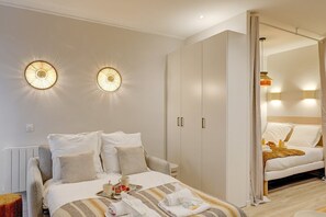 1 室のベッドルーム、アイロン / アイロン台、WiFi、ベッドシーツ