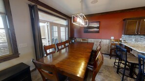 Dining - Inviting 8BR Alpine Getaway with Private Hot Tub by RedAwning (Snowshoe)