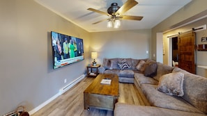 TV, fireplace - Updated Summit Condo has everything! by RedAwning (Snowshoe)