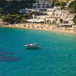 Enjoy a beachside retreat with stunning ocean views and access to the sandy shore.