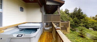 Spacious 6BR Mountain Haven with Hot Tub! by RedAwning