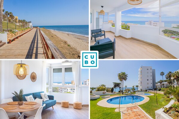 Pool - Cubo's Family Beach Algaida 7 PAX / beach access / free wifi / air-conditioning (Mijas Costa)