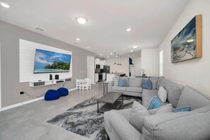 Smart TV, DVD player, video library