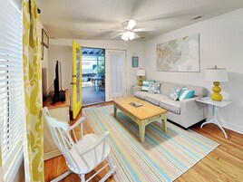 House, Multiple Beds, Patio, Garden View (A Shore Thing) | Living area