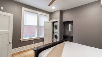 One Bedroom Apartment Unit 1 | Premium bedding, pillowtop beds, iron/ironing board, free WiFi