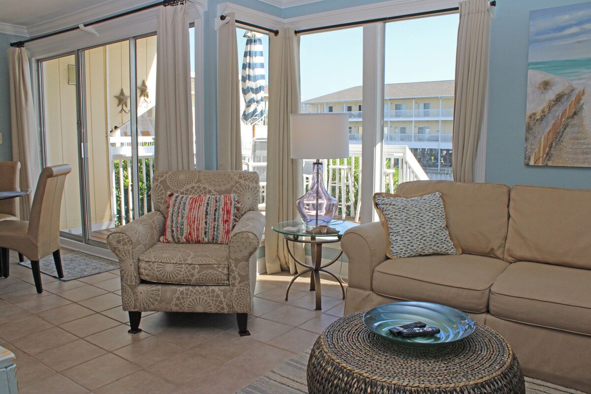 Photo 10 of Coastal Charm, CANAL FRONT 🌴Condo, 5 Pools, Hot Tub, walk to beach Dog-Friendly!
