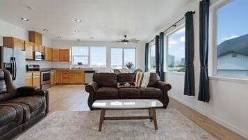 Smart TV, foosball, books