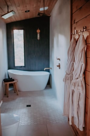 Hair dryer, towels