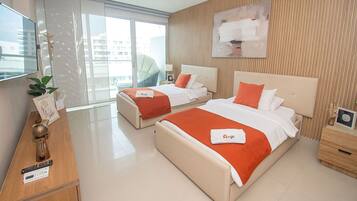 Apartamento | 2 dormitorios, sábanas de algodón egipcio, ropa de cama de alta calidad