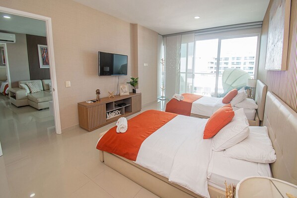 Departamento | 2 habitaciones y sábanas de algodón egipcio 