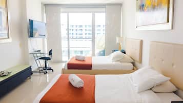 Apartment | 2 bedrooms, Egyptian cotton sheets, premium bedding, blackout curtains