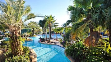 Een verwarmd zwembad