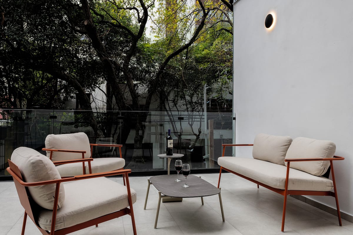 Luxe appartement, terras, uitzicht op stad | Uitzicht op de stad