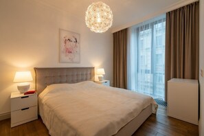 1 soverom, strykejern/-brett, reiseseng for barn og wi-fi