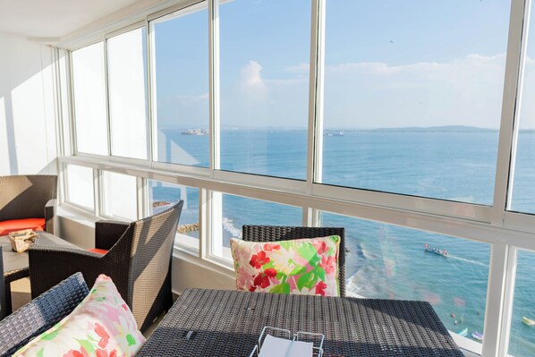 Vue sur la plage/l’océan