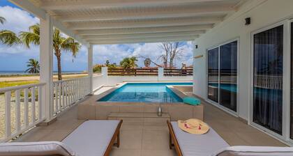 Secluded Beachfront Gem Pool Patio View BBQ