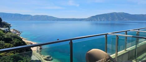 Luxury Apartment, Balcony, Sea View | Balcony