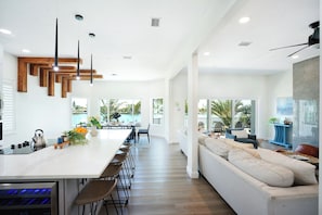 Smart TV, fireplace, table football - 474 Luxury Waterfront Escape – Theater Room, Heated Pool, Chef's Kitchen & Stunning Views (Indian Rocks Beach)