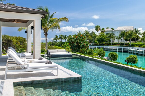 A heated pool