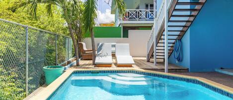 Villa - terrasse - parkudsigt | Privat pool