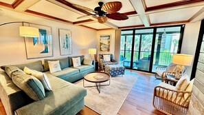 Fernseher, DVD-Player, Stereoanlage, Arbeitsbereiche