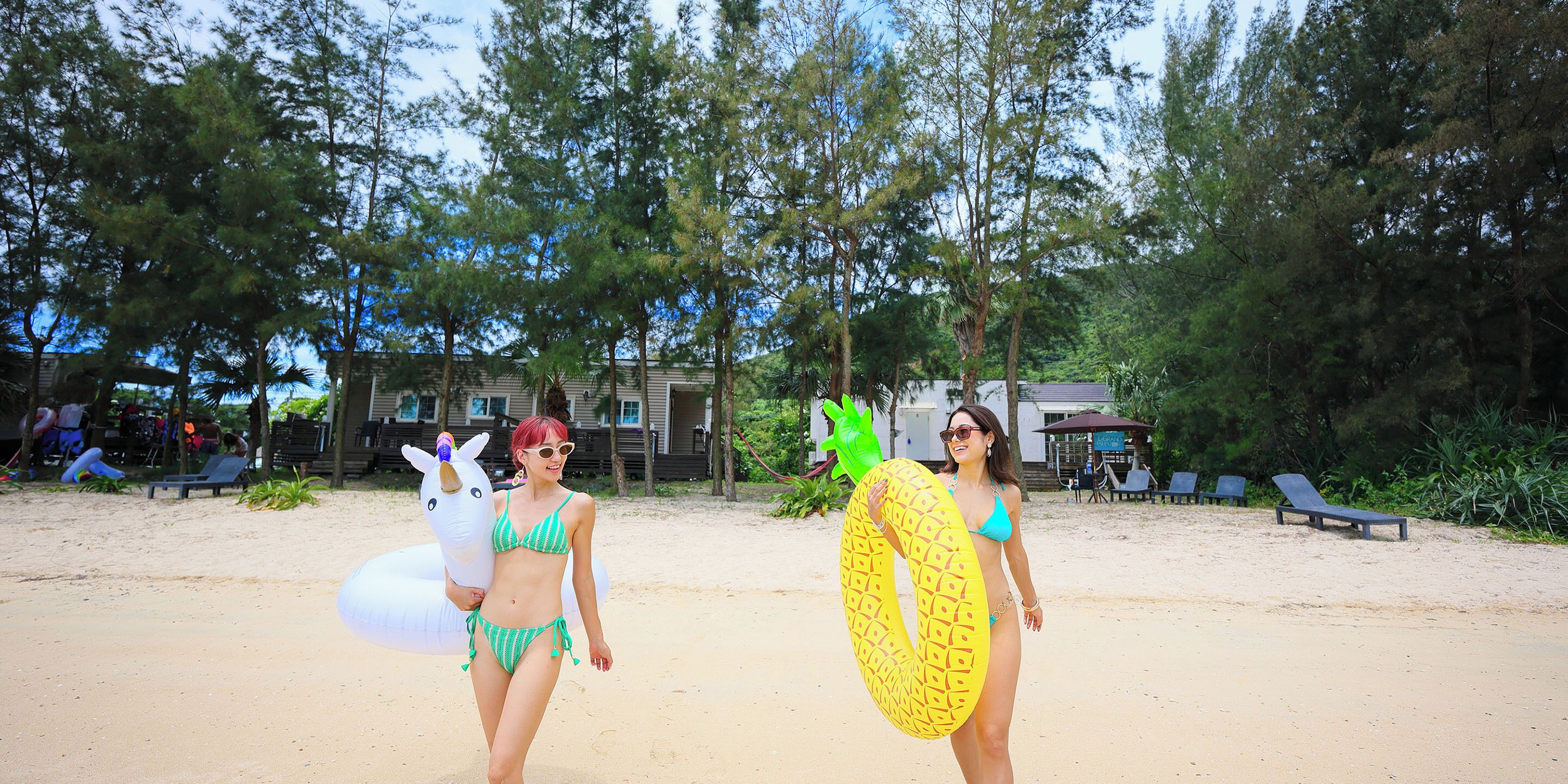 Private beach, white sand, beach cabanas, sun-loungers