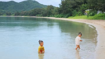 Private beach, white sand, beach cabanas, sun-loungers