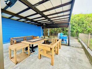 Outdoor dining - Private villa with ocean view Accommodates 6 peo - Ocean View Hideaway Beachfront Villa with Private BBQ | WiFi | Sleeps 6 / Hokota Ibaraki (Hokota)