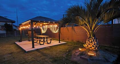 BBQ outdoor jacuzzi natural grass garden 7 minu / Sambugun Chiba