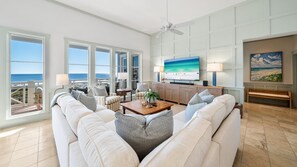 Smart-TV, Kamin, Arbeitsbereiche