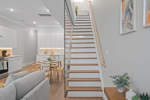 LUX 3BR 2Bath Gem with FREE Parking & Private Rooftop Minutes to NYC!