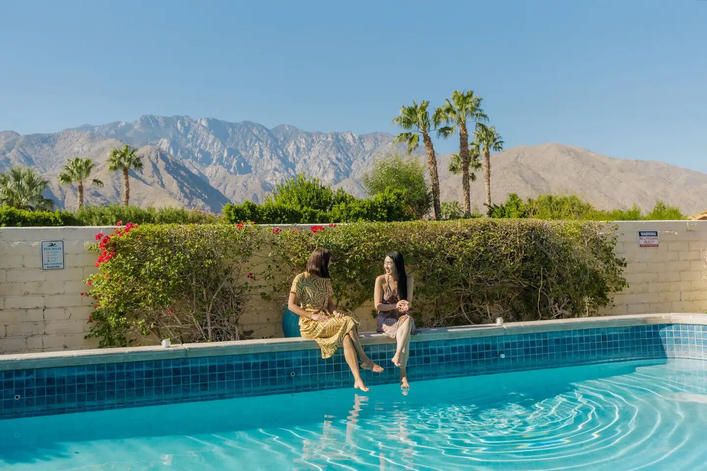 Piscina externa, piscina aquecida