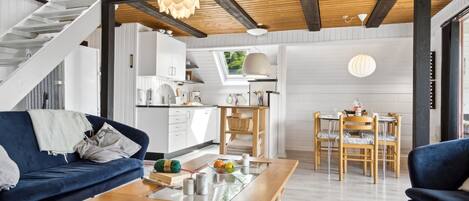 Televisie en een open haard