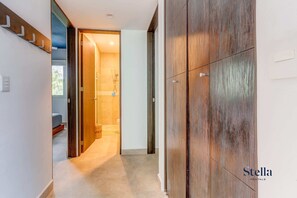 Shower, hair dryer, towels, soap - TAO Penthouse, Private Rooftop SpaTub, Pool Onsite (Tulum)