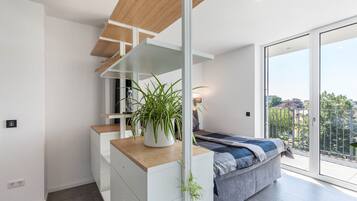 1 Schlafzimmer, BĂŒgeleisen/BĂŒgelbrett, kostenloses WLAN, BettwĂ€sche