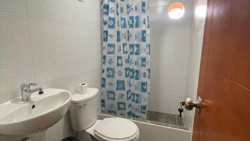 Comfort Twin Room, Lake View | Bathroom | Separate tub and shower, towels, toilet paper