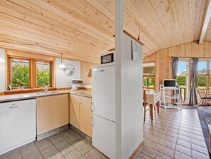 Fridge, microwave, dishwasher, highchair