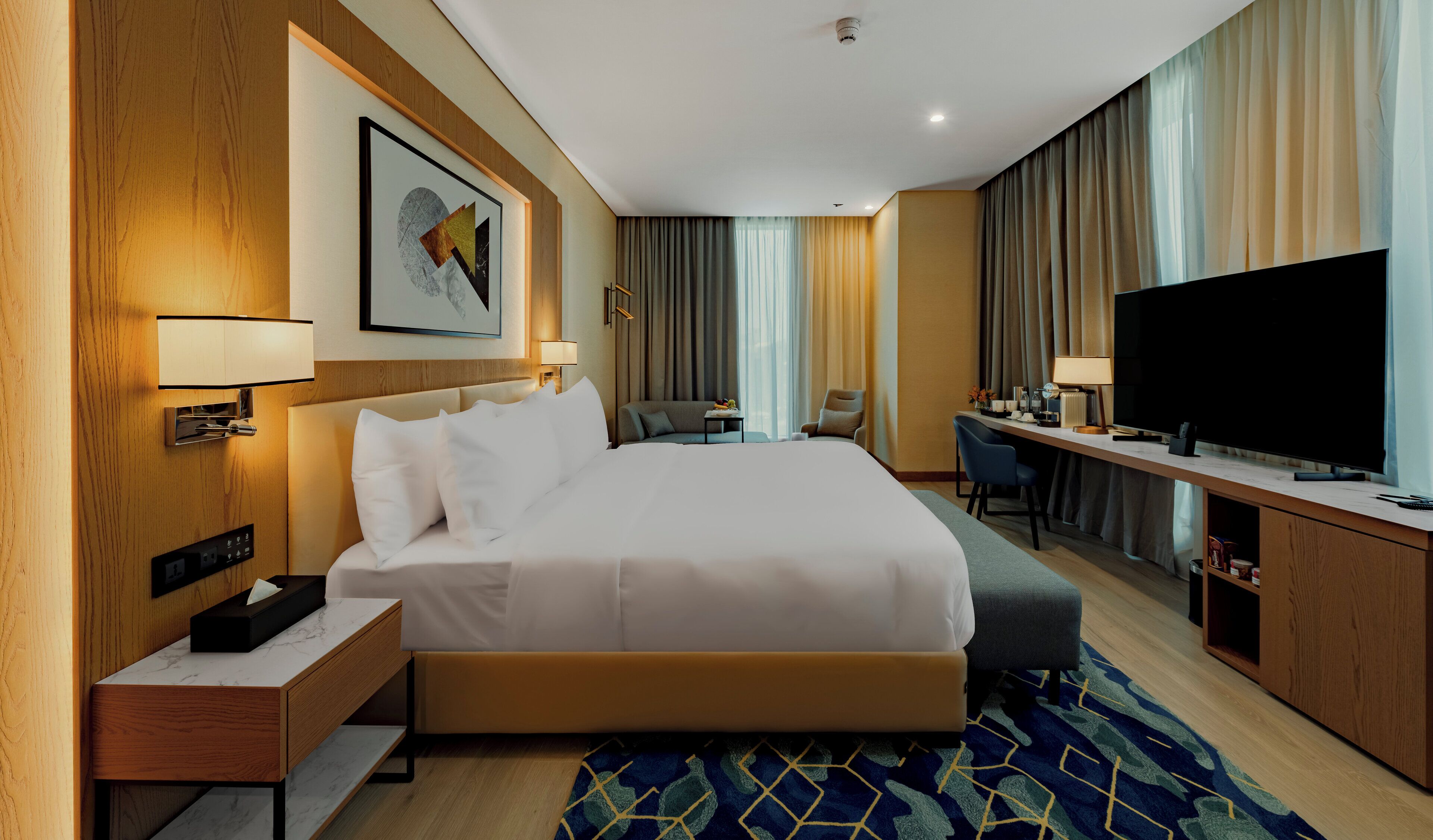 Minibar, soundproofing, iron/ironing board, free cribs/infant beds