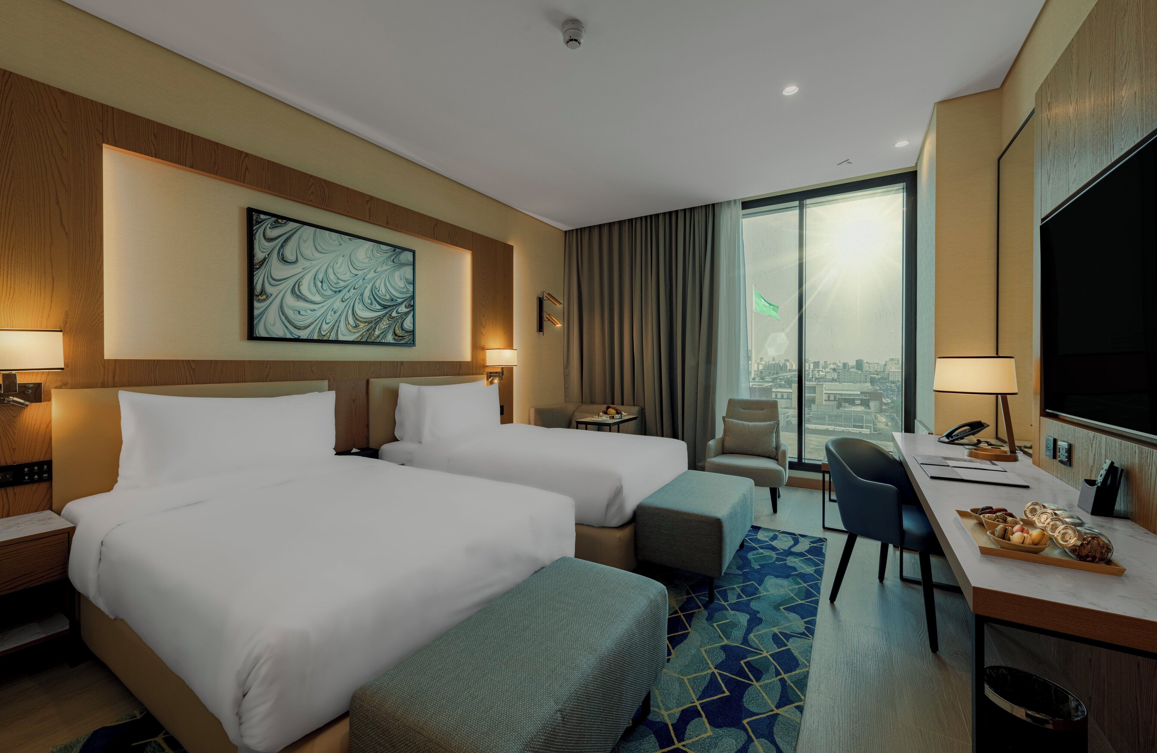 Minibar, soundproofing, iron/ironing board, free cribs/infant beds