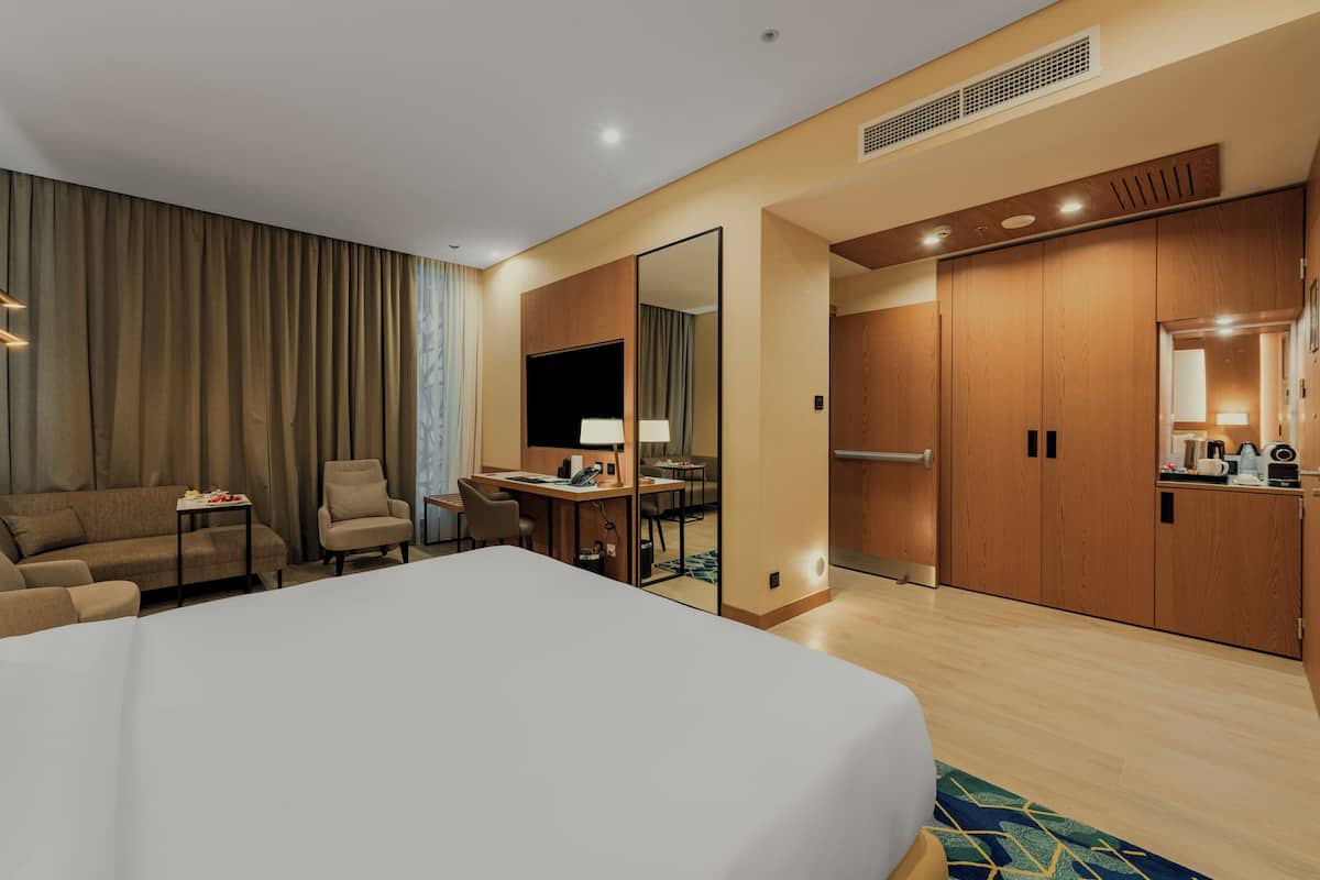 Deluxe Double Room, 1 King Bed | Minibar, soundproofing, iron/ironing board, free cribs/infant beds