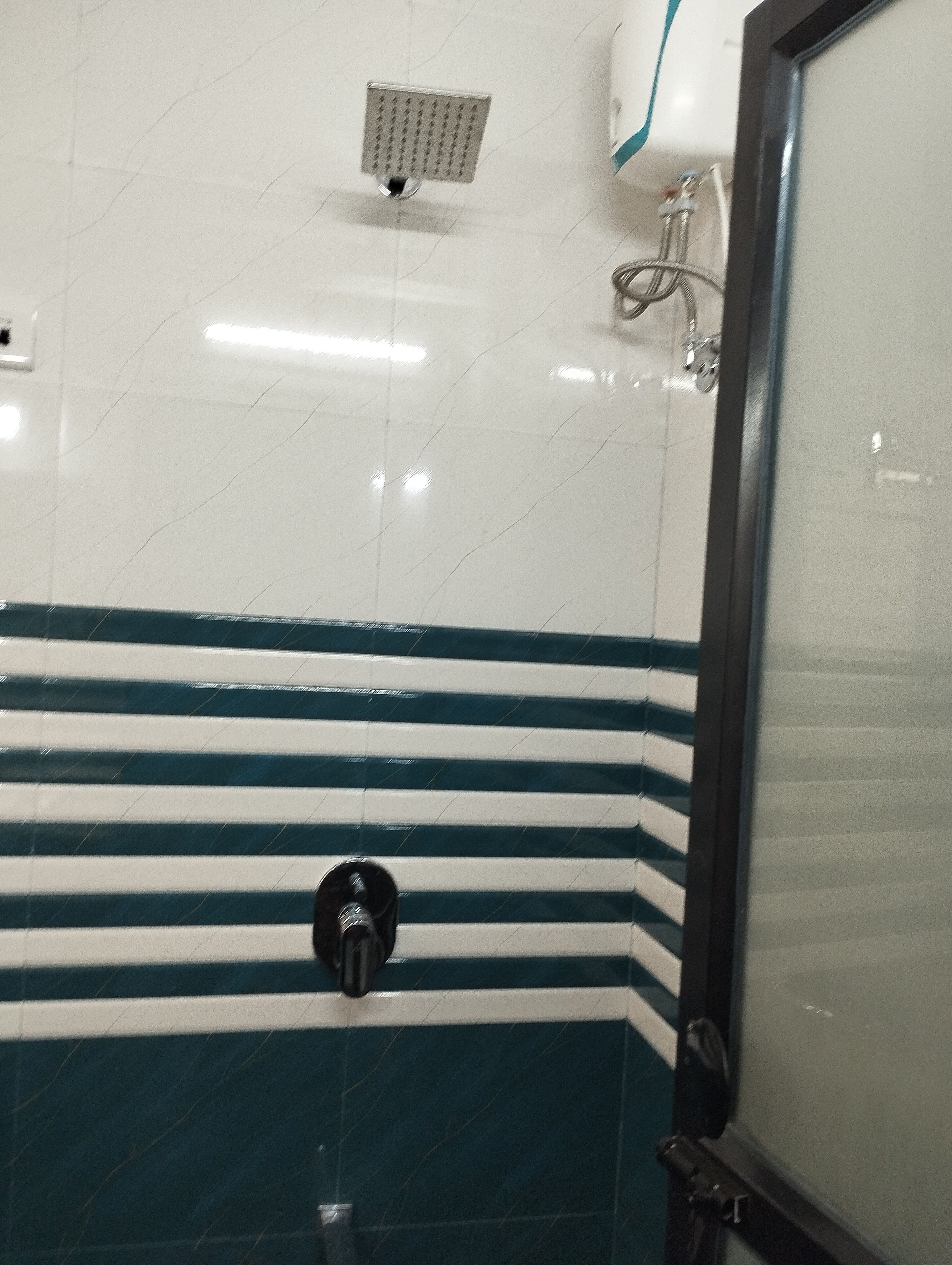 Bidet, towels, soap, shampoo