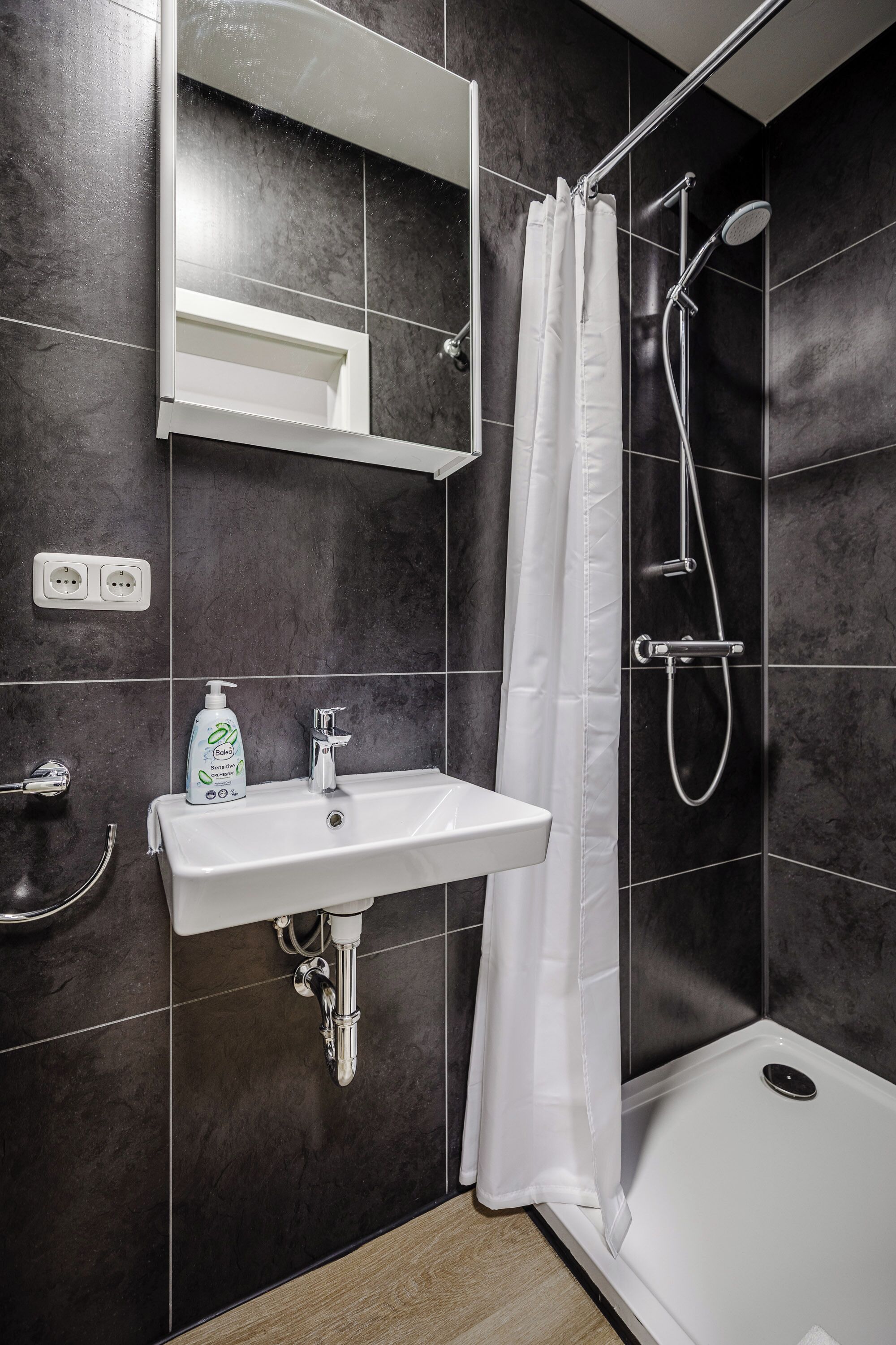 Towels, soap, toilet paper