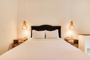 Standard Double Room, Pool View | Minibar, laptop workspace, iron/ironing board, bed sheets