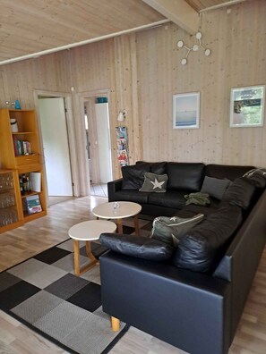 Fireplace, DVD player, stereo - Cozy summer house and annex in tranquility (Glesborg)