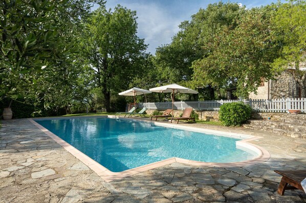 Pool - Stunning private villa with pool, A/C, WIFI, TV, patio and pets allowed, close to Greve In Chianti (Castellina In Chianti)