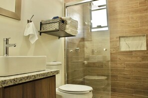 Hair dryer, towels
