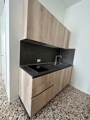 Apartamento familiar, vistas a la laguna | Cocina privada | Hervidor eléctrico