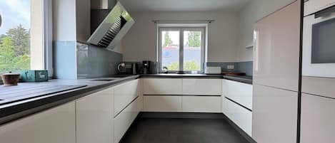 Fridge, oven, stovetop, dishwasher