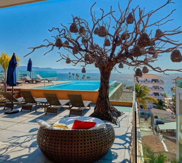 1 bedroom, Internet - New Studio -balcony - Ocean View - Rooftop Pool (Puerto Vallarta)